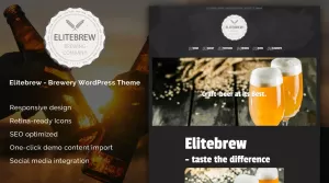 Elitebrew - Brewery WordPress Theme