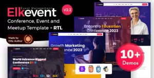 Elkevent - Event Conference & Reunion Meetup HTML Template