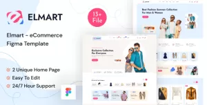 Elmart - Fashion eCommerce Figma Template