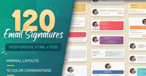Email Signature - Responsive HTML and PSD Templates