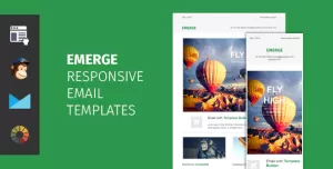 Emerge - responsive email template with editor