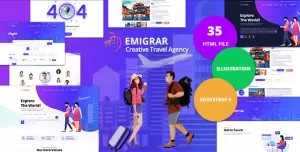 Emigrar - Creative Travel Agency HTML Template