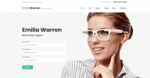 Emilia Warren - Real Estate WordPress Theme - TemplateMonster