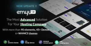 EMYUI - Multipurpose Web Hosting with WHMCS Template