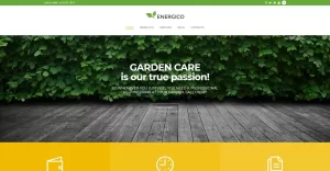 Energico - Tema WordPress responsivo para agricultura e jardinagem