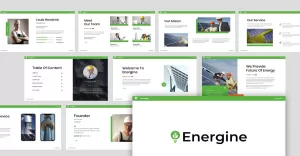 Energine - Solar And Renewable Energy Powerpoint Template