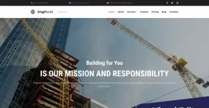 EngiBuild - Construction Company Moto CMS 3 Template