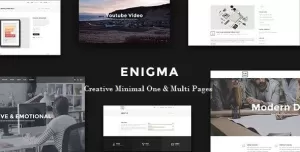 Enigma  Creative Responsive Minimal Joomla 4 Template