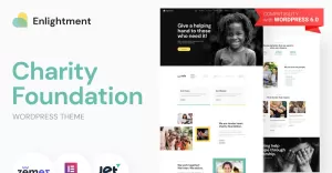 Enlightment - Charity Foundation WordPress Elementor Theme