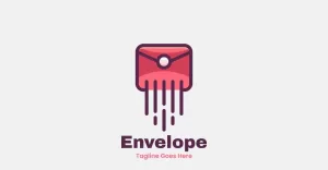 Envelope Simple Mascot Logo