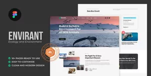 Envirant - Ecology and Environment Figma Template