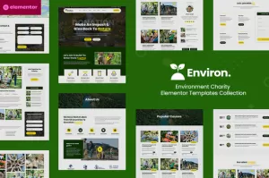 Environ - Environment Charity Elementor Template Kit