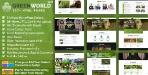 Greenworld - Environment Charity HTML Template
