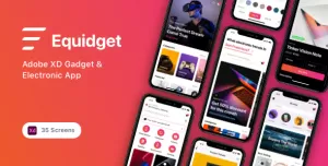 Equidget - Adobe XD Gadget & Electronic App