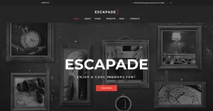 Escapade - Escape Room Responsive WordPress Theme