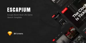 Escapium - Escape Room Game Sketch Template