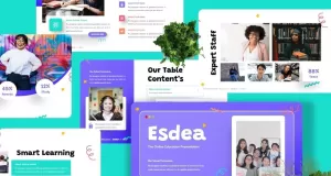Esdea - Education Creative Keynote Template - TemplateMonster
