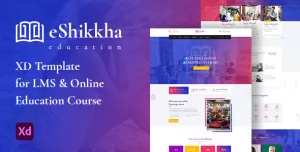 eShikkha - LMS and Online Education XD Template