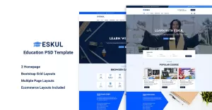 Eskul - Educational PSD Website