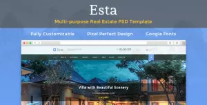 Esta — Real Estate PSD Template