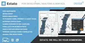 ESTATO. Responsive Featured Real Estate HTML theme