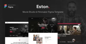 Eston - Movie Studio & Filmmaker Figma Template
