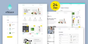eStore - Creative E-shop PSD Template