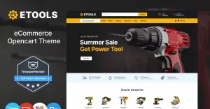 Etools - Power and Hand Tools OpenCart Theme