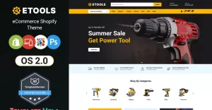 Etools - Power and Hand Tools Shopify Theme - TemplateMonster
