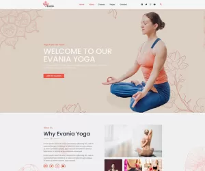 Evania - Yoga Studio Elementor Template Kit