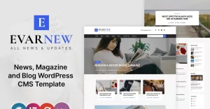 EvarNew - News Magazine WordPress Theme - TemplateMonster