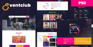 EventClub - Event and Conference PSD Template