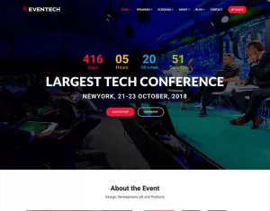Eventech - Conference Event Website Template