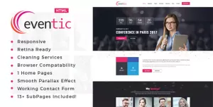 Eventic - Conference & Event HTML Template