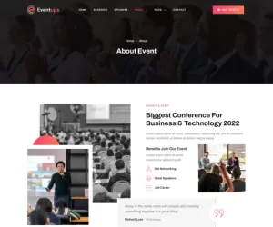 Eventups – Event & Conference Elementor Template Kit
