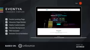 Eventya - Unbounce Landing Page