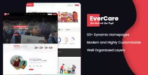 EverCare - Multipurpose Non Profit Charity PSD Template