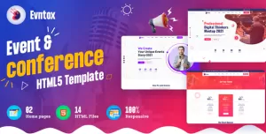 Evntox - Conference and Event HTML Template