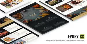 Evory - Responsive Restaurant Adobe Muse Template
