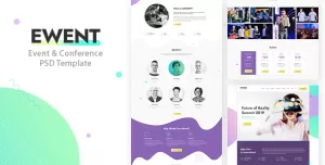 Ewent - Event & Conference PSD Template
