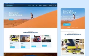 Excursion Travel & Trip Site Template - TemplateMonster