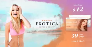 Exotica - Elegant Hotel Website Template