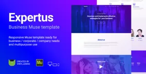 Expertus - Business / Corporate / Company Responsive Muse Template