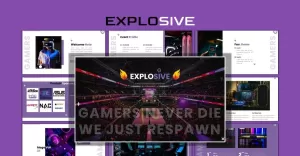 Explosive - Esport Gaming Powerpoint Template