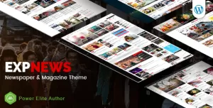 ExpNews - Newspaper and Magazine WordPress Theme