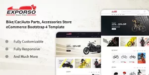 Exporso - Bike Parts & Accessories HTML Template