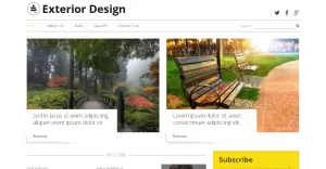 Exterior Design Blog WordPress Theme - TemplateMonster