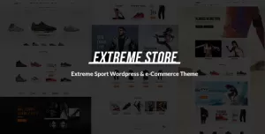 Extreme  Sports Clothing & Equipment Store WordPress Theme