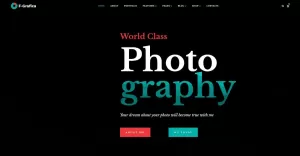 F-Grafica - Photography WordPress Elementor Theme