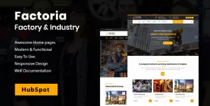 Factoria - Factory & Industry HubSpot Theme